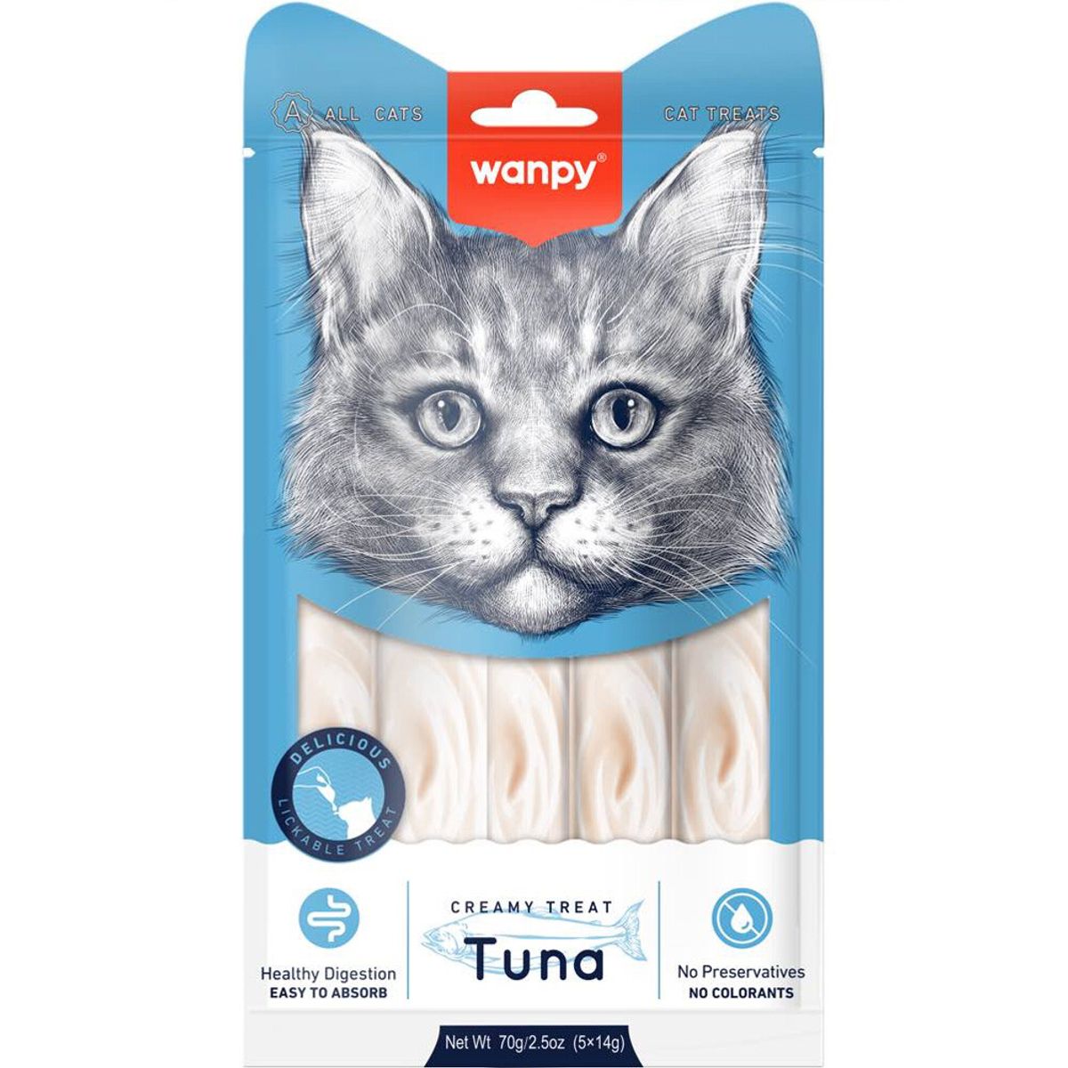 WANT - Snack Wanpy Cat Creamy Tuna Cremoso De Atún 70Gr