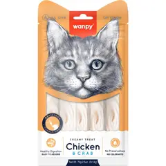 WANT - Wanpy Cat Snack Creamy Chicken & Crab Pollo Cangrejo 70Gr