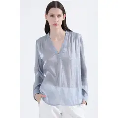 LIOLA - Blusa Fantasia Strass, Celeste