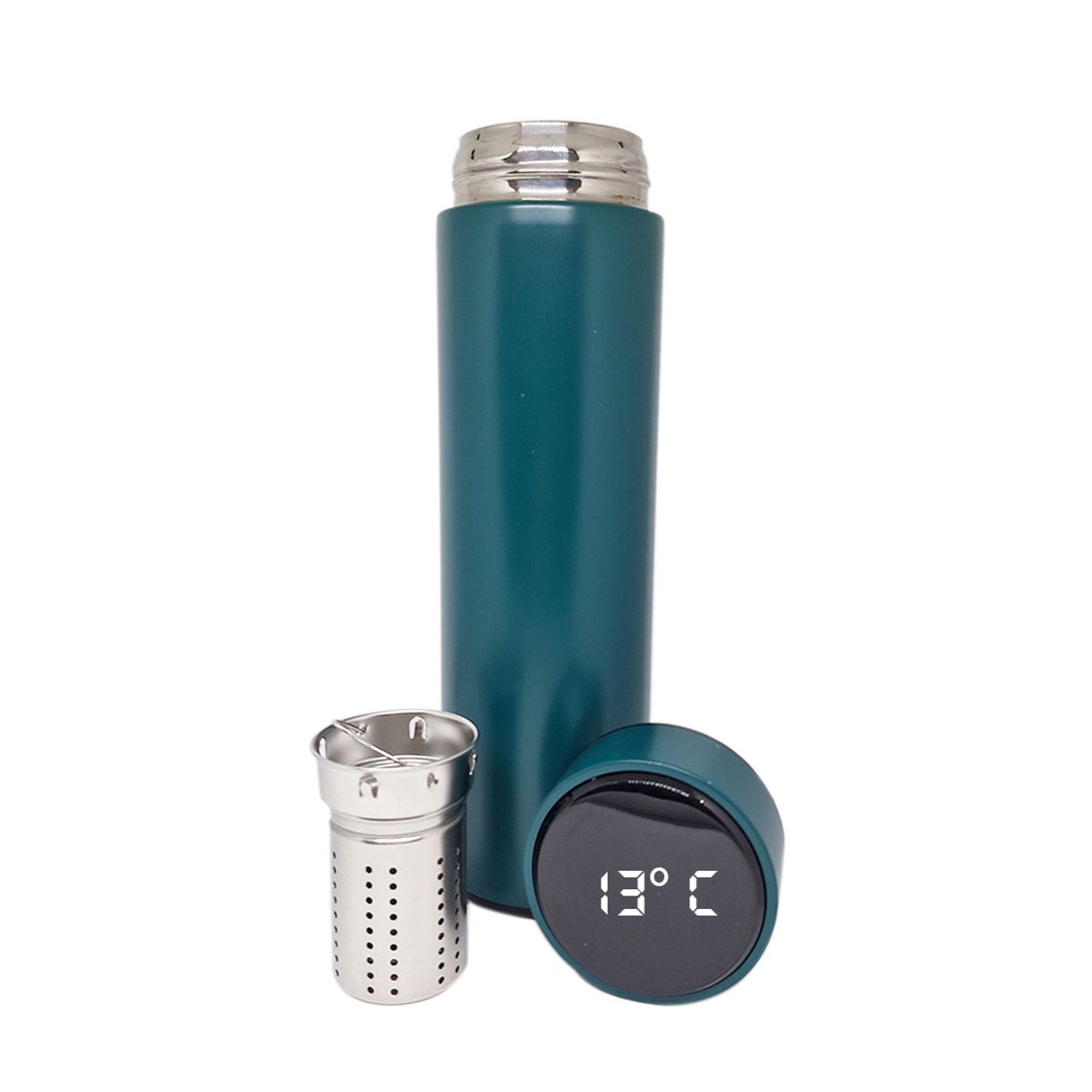 PERFECT CLASS - Termo Elite Green 500ML Termómetro Digital - PERFECT CLASS