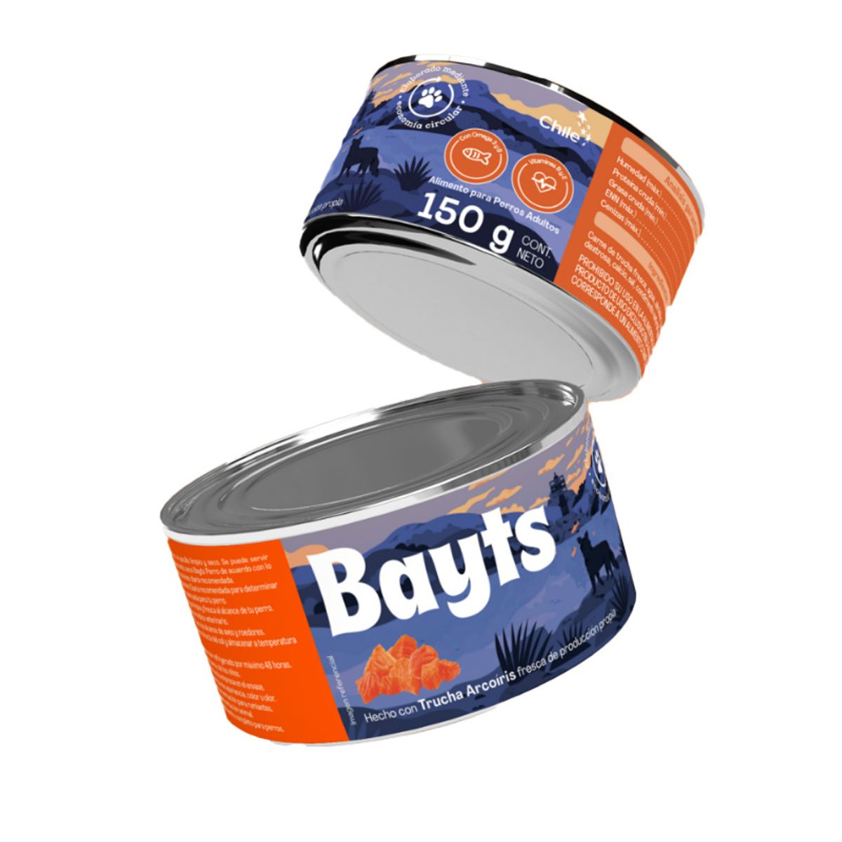 BAYSWATER - Alimento Lata Bayts Premium Trucha Arcoiris Perro 150gr