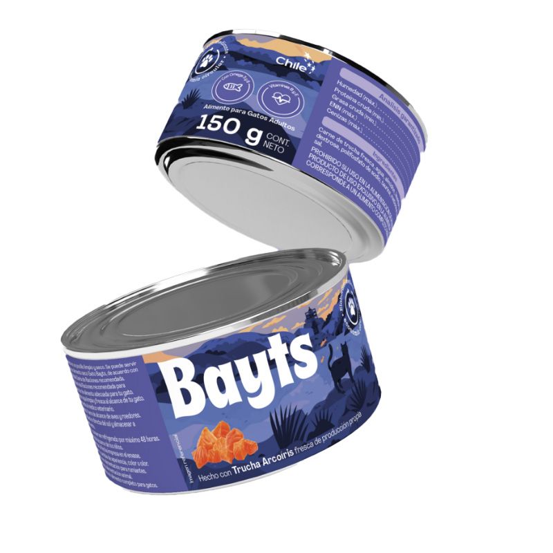 BAYSWATER - Bayts Alimento Humedo Premium Trucha Arcoiris Gato 150gr