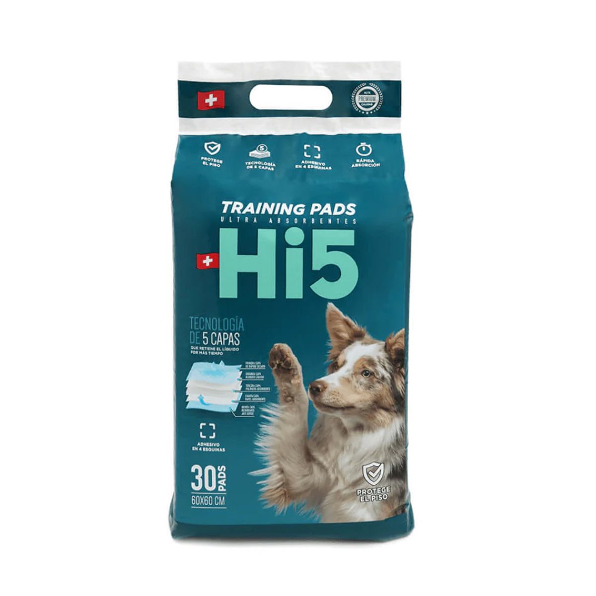 HI5 - Sabanillas Hi5 60x60 Con Carbon Activado Para Perro 30 Und