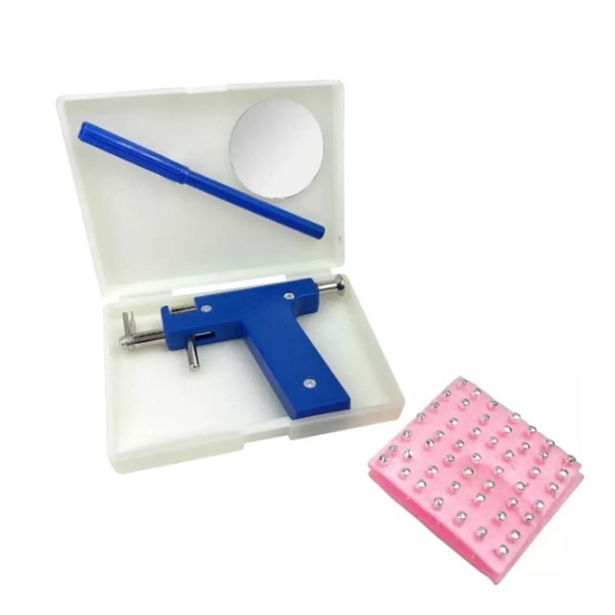 GENERICO - Kit Pistola Perforadora Aros Acero Inoxidable