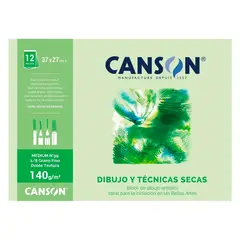 CANSON - Block dibujo y técnicas secas 140grs Medium 99 1/8