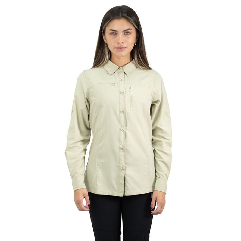 HARDWORK - Camisa Hw Arizona Mujer Beige.-