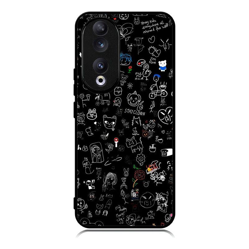 GENERICO - Carcasa para HONOR 90 Diseño Black 1