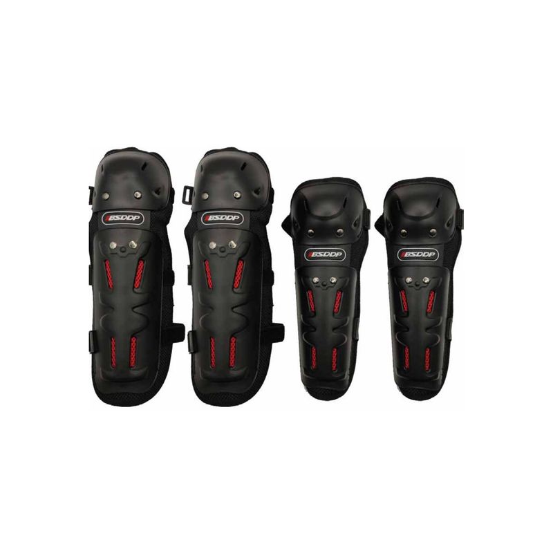 GENERICO - Set Rodilleras + Coderas Para Moto - SC