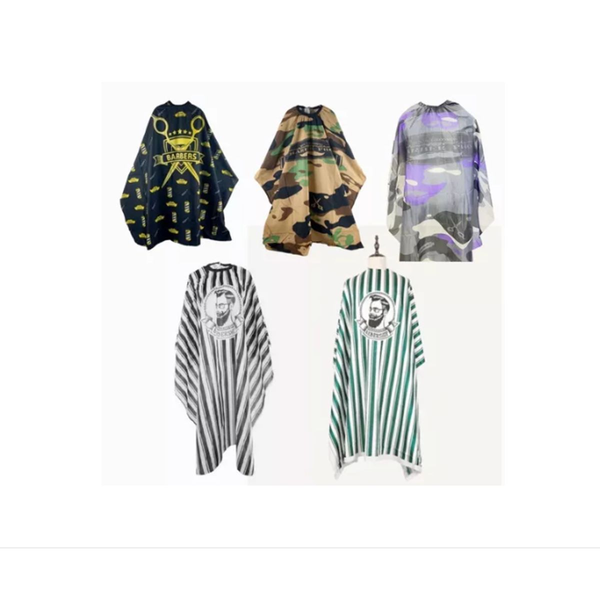 GENERICO - 10 Capa Peluquería, Pechera, Delantal Para Corte De Cabello