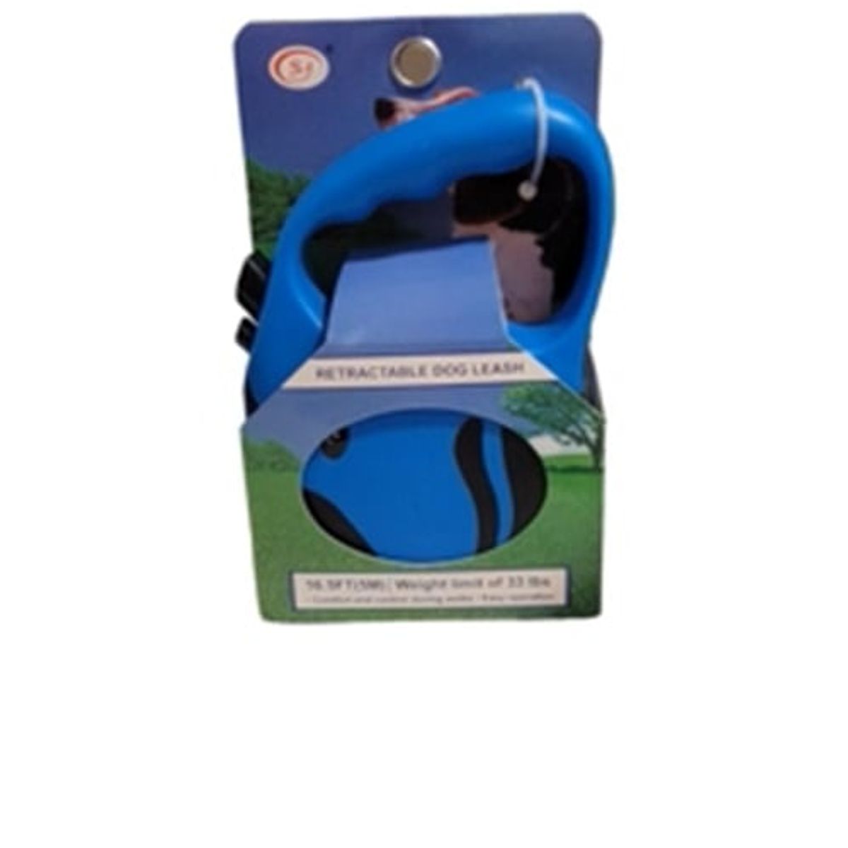 ANGELES DEL HOGAR - Correa Retráctil Perro 5 m  Azul