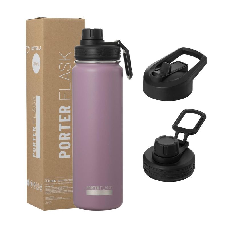 ONE2GO - Botella Termica Agua Acero Inox700ml - Lavanda