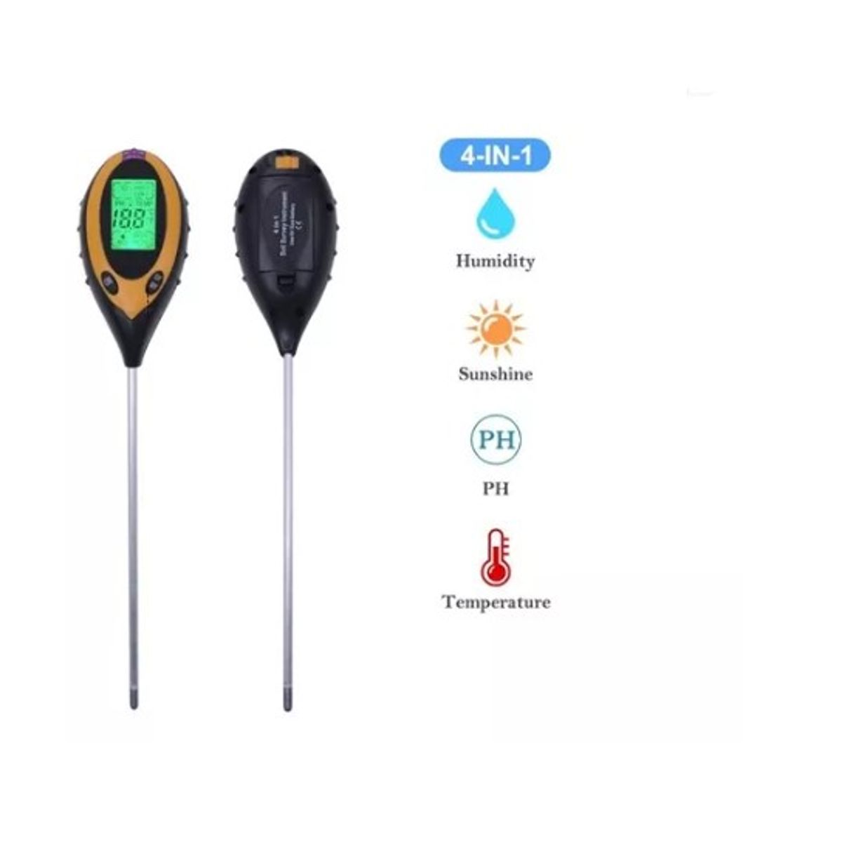 OFERTABKN - Medidor De Plantas 4 En 1 Suelo Ph Humedad