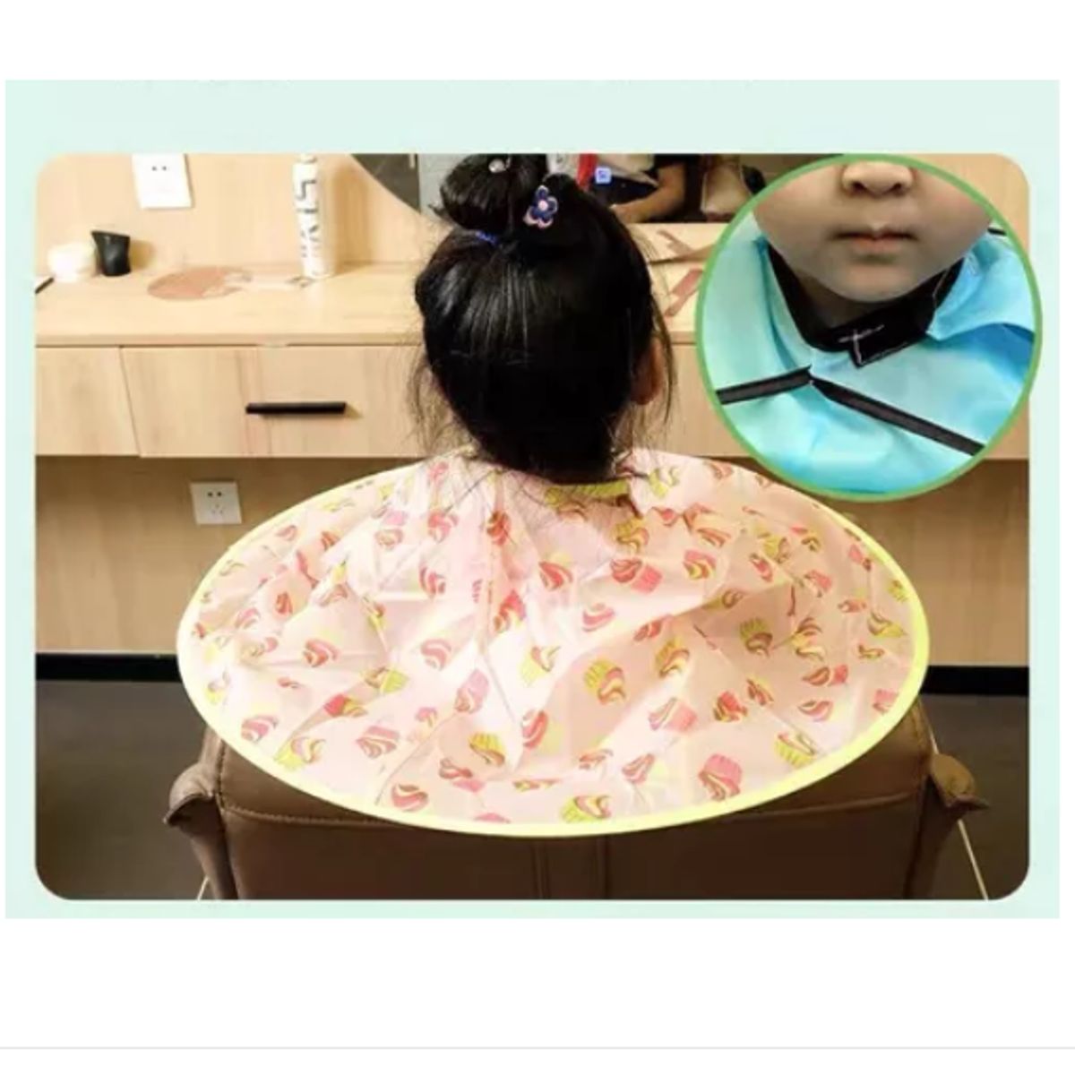 GENERICO - Capa Y Babero Para Cortar Cabello Impermeable Y Unisex