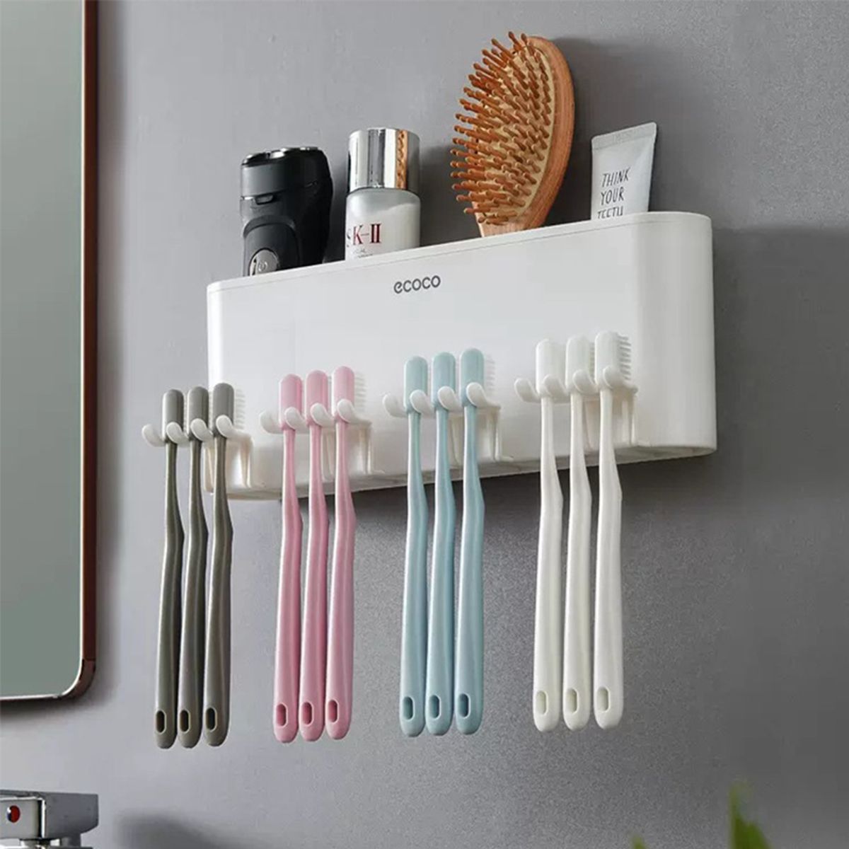 GENERICO - Soporte De Pared Para Cepillos De Dientes