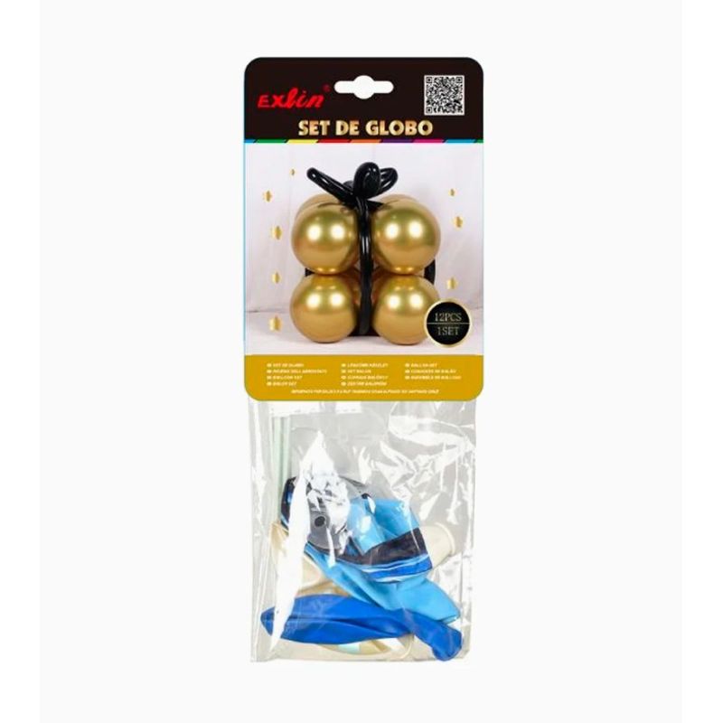 GENERICO - Juego Caja de Regalo Color Dorado con Negro
