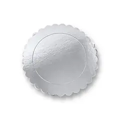 GENERICO - Pack 12 Bases Plateadas De Carton Para Torta Reposteria 35cm