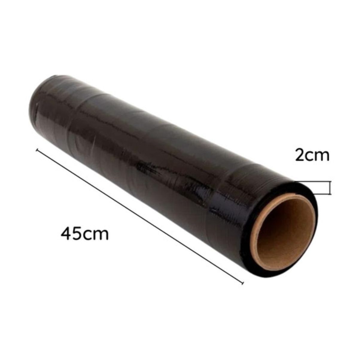 GENERICO - Film Negro Super Strech Embalar 300 Metros Alusa 3,1kg