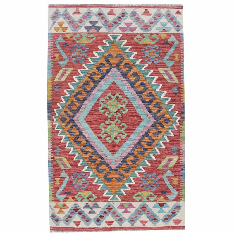RUGS CL - Alfombra Rugscl Kilim Newtri Multicolor 082x143 7441KP