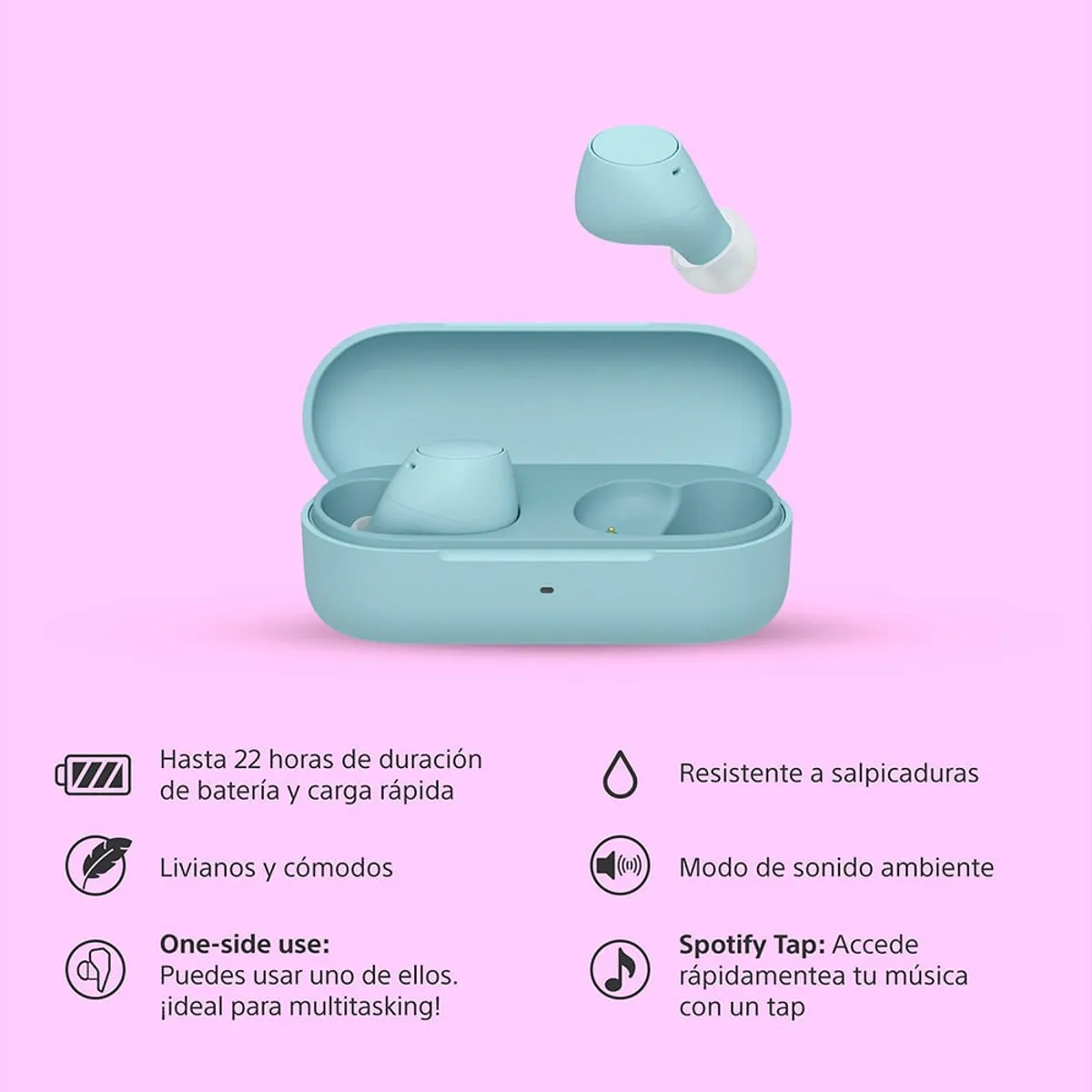 SONY - Audífonos Bluetooth WF-C510 Azul