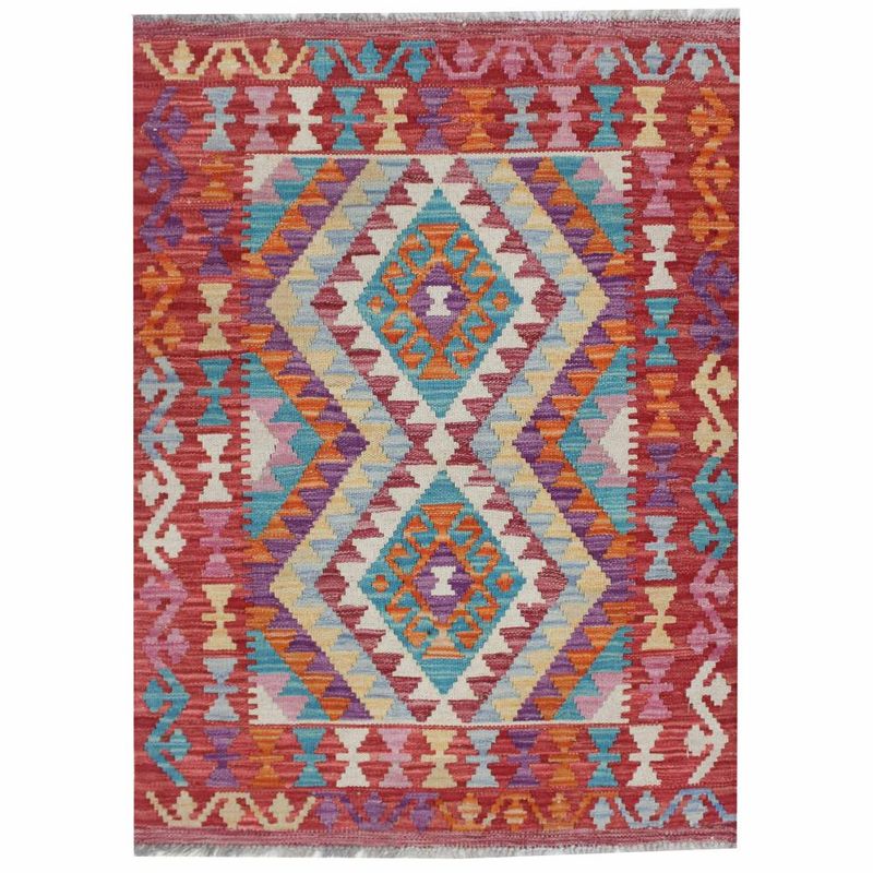 RUGS CL - Alfombra Rugscl Kilim Newtri Multicolor 082x110 7442KP