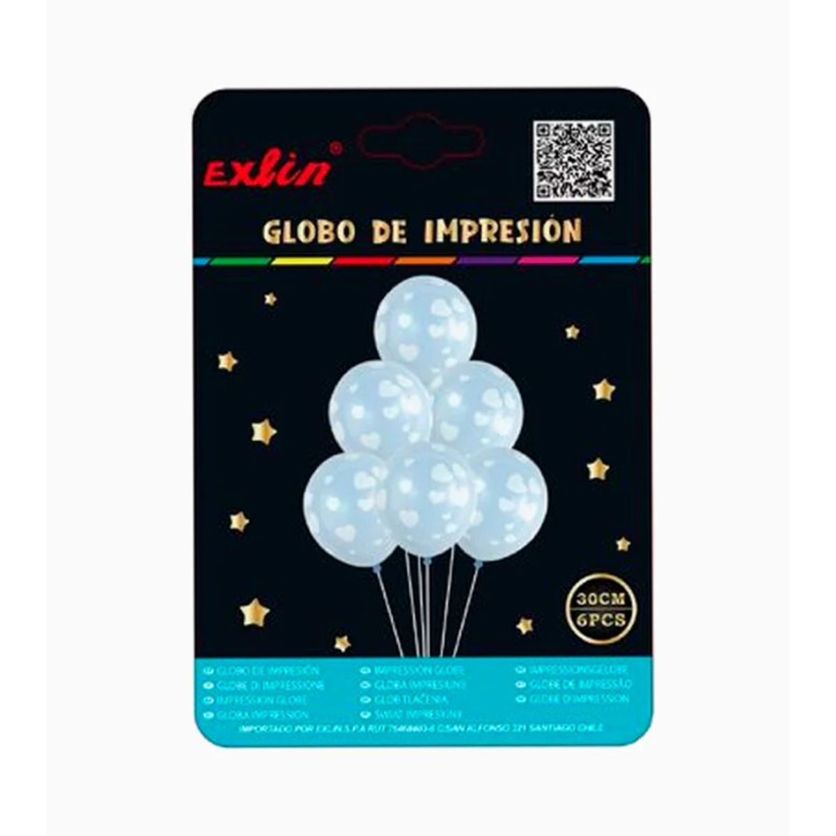 GENERICO - Globo Látex De Cumpleaños Color Azul
