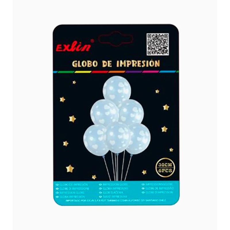 GENERICO - Globo Látex De Cumpleaños Color Azul