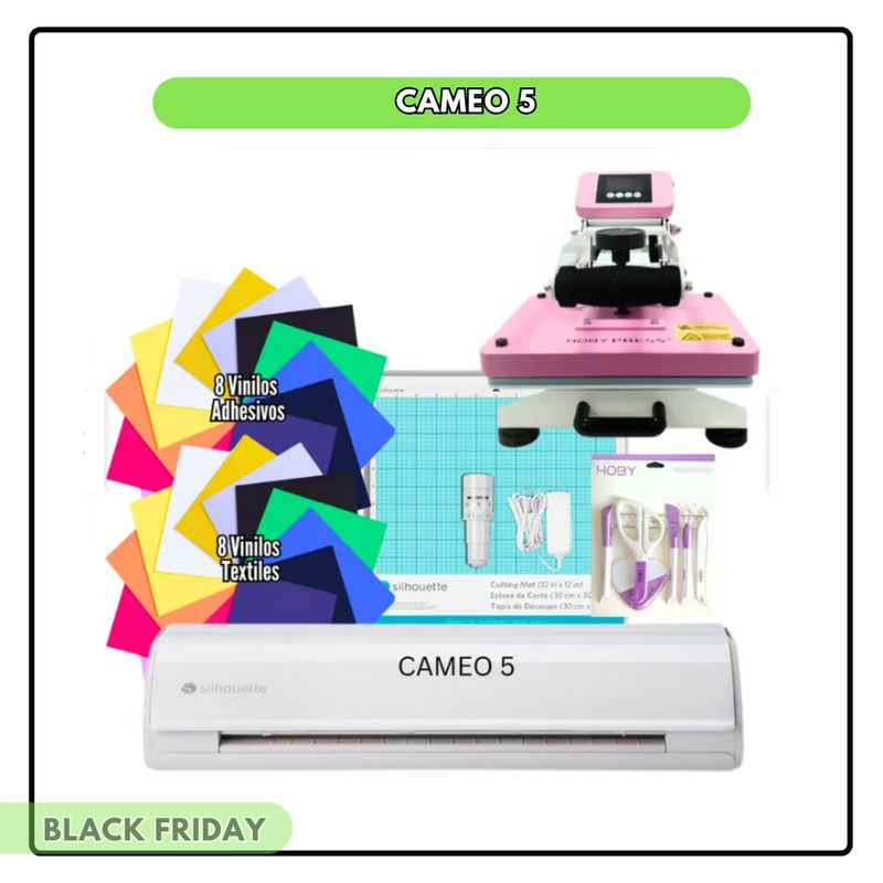 SILHOUETTE - Cameo 5 + estampadora Hoby Press 23x30 cm