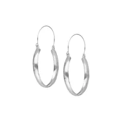 GENERICO - Aros de Plata Argolla Estilo Bote