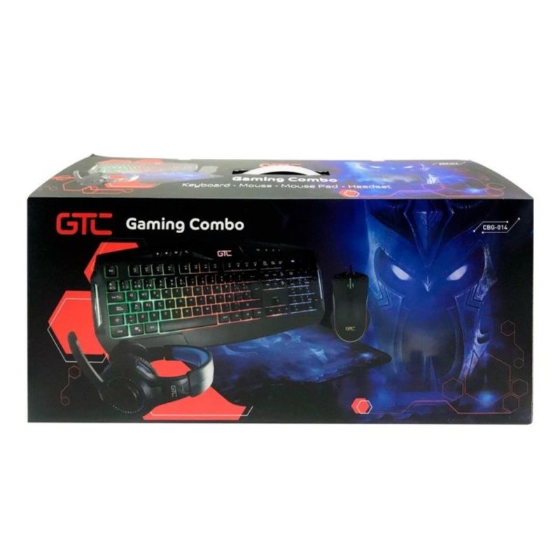 GTC - Kit Gamer GTC CBG-014 (Teclado + Mouse + MousePad + Audífonos)