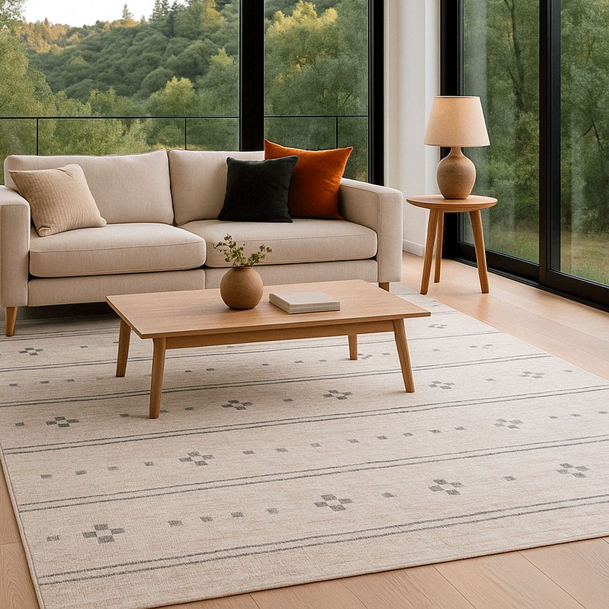 BAZHARS - ALFOMBRA BAZHARS 230X330 CM KENDI NOR H0813 GREY D299