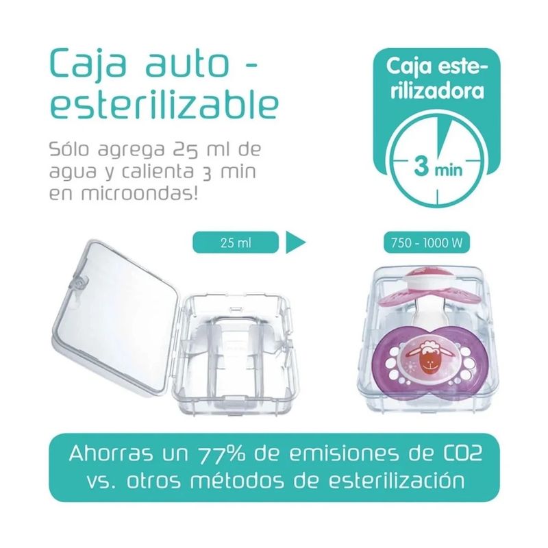 MAM - Pack Chupete Silicona Nocturno 16 Meses Mam - Gris