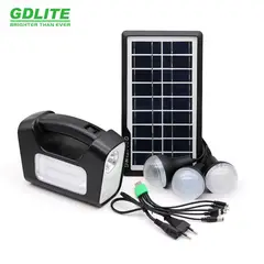 GENERICO - Kit Linterna Emergencia+panel Solar+powerbank+ampolletas
