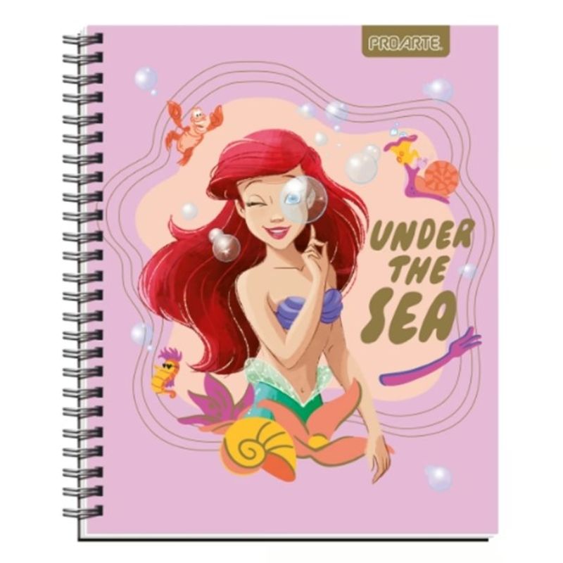 GENERICO - Cuaderno Universitario Princesas 7MM 100 Hojas 10 Unid