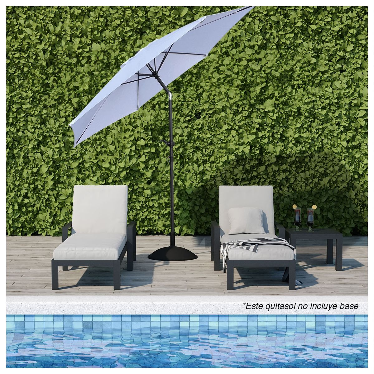 NOVAHUS - Quitasol Novahus Buzios Blanco