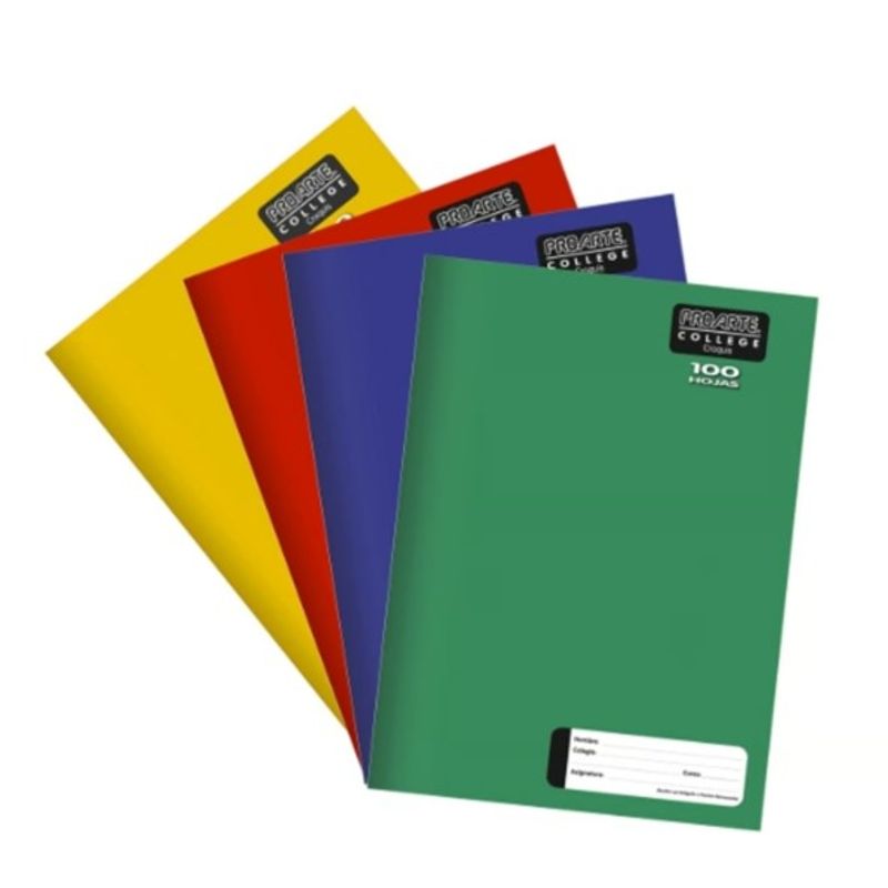 GENERICO - Cuaderno Diseño Liso Croquis 100 Hojas 10 Unid