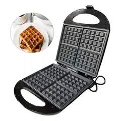 GENERICO - Waffler maker Maquina Wafflera Cuádruple Postres Antiadherente
