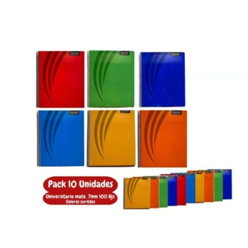 GENERICO - Cuaderno Unversitario Matematica 7MM 100 Hojas 10 Unid