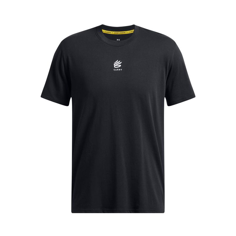 UNDER ARMOUR - Polera manga corta Curry para hombre Negro UNDER ARMOUR
