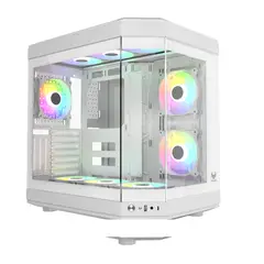 CENTAURUS - GABINETE WHITE FORCIS H50w 6 VENTILADORS ARGB 120MM