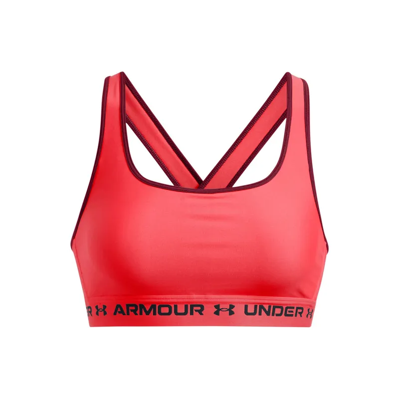 UNDER ARMOUR - Sostén Armour Mid Crossback mujer Rojo UNDER ARMOUR