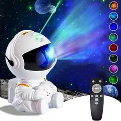 GENERICO - LAMPARA ASTRONAUTA SENTADO PROYECTOR DE GALAXIA NEBULA