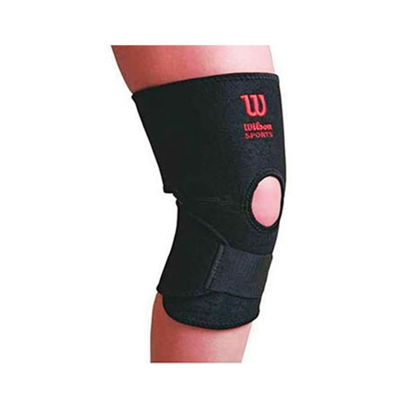 WILSON - Rodillera Wilson Ajustable Negra Tenis Padel