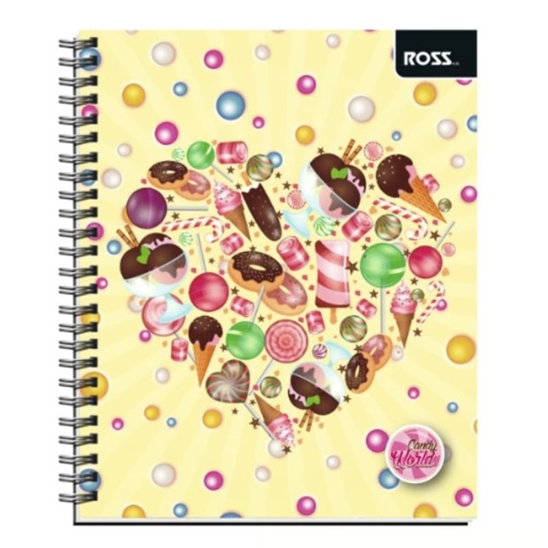 GENERICO - CUADERNO UNIVERSITARIO DULCES MATEMÁTICAS 7 MM - 10 UNID
