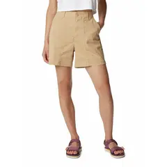 COLUMBIA - Short Mujer Calico Basin Cotton Beige