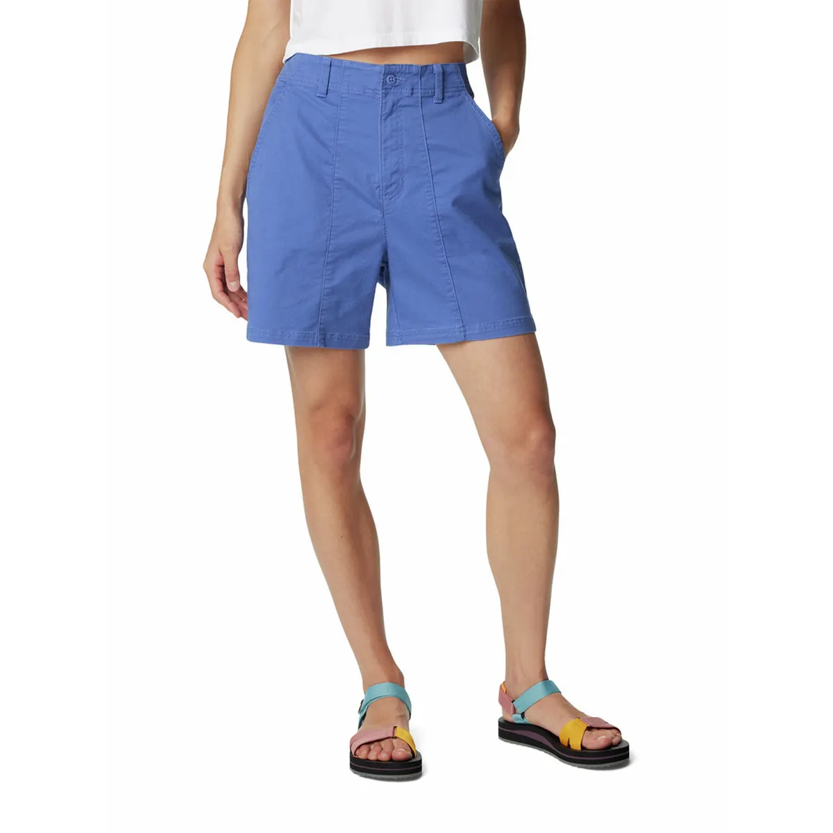 COLUMBIA - Short Mujer Calico Basin Cotton Azul COLUMBIA