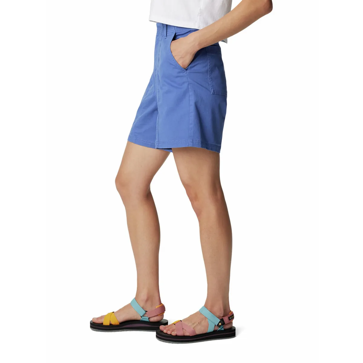 COLUMBIA - Short Mujer Calico Basin Cotton Azul COLUMBIA