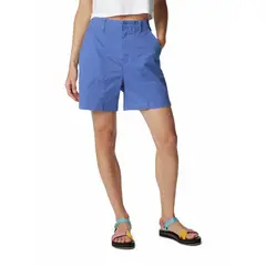 COLUMBIA - Short Mujer Calico Basin Cotton Azul