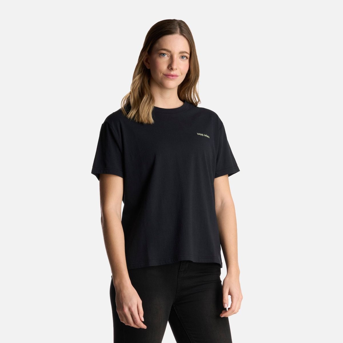 HAKA HONU - Polera Mujer Polo Negro Haka Honu