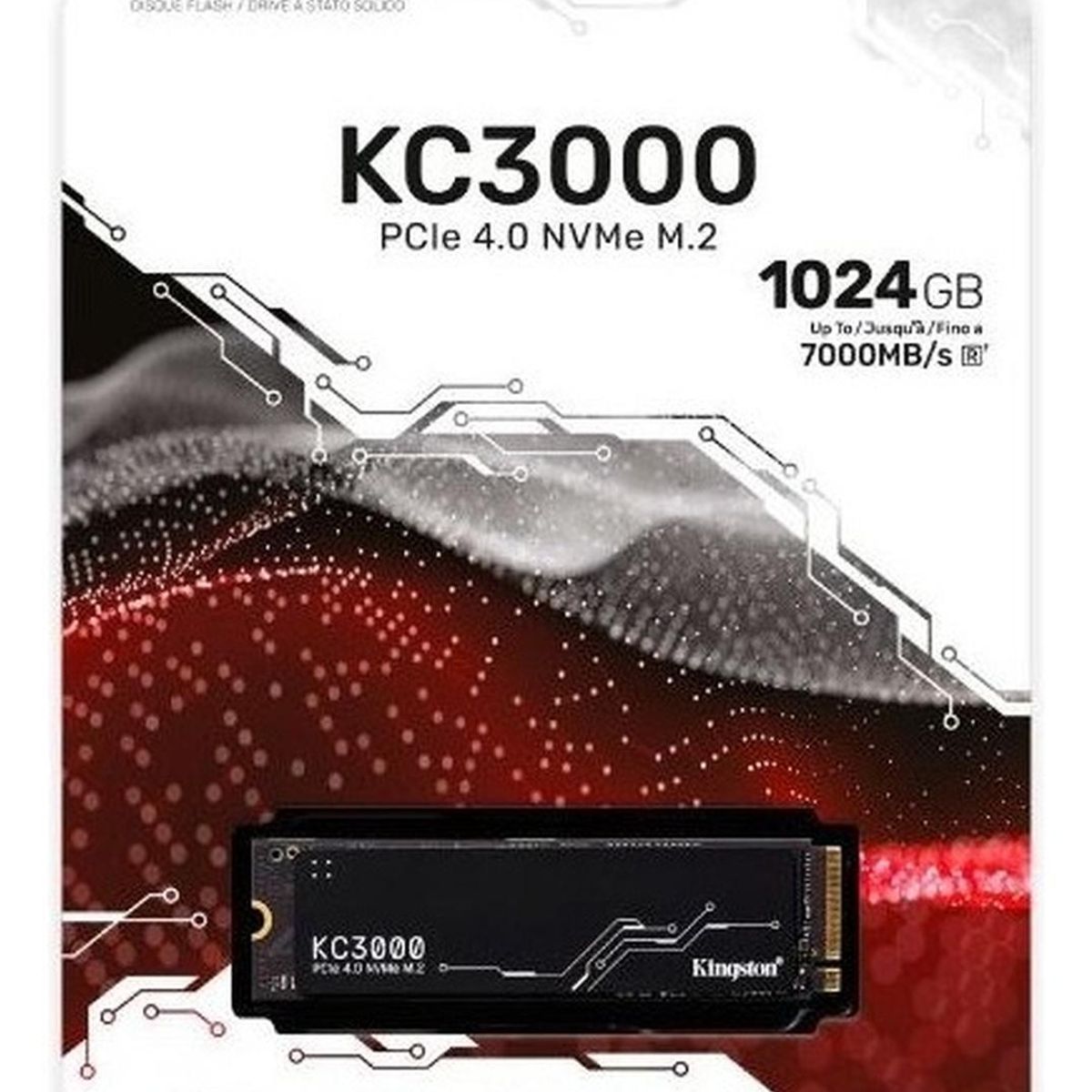 KINGSTON - Kingston Kc3000 M.2 2280 Pcie 4.0 Nvme Vel Lectura 7000 Mb/s