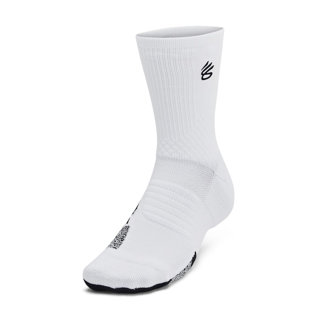 UNDER ARMOUR - Calcetines mid unisex Curry Blanco UNDER ARMOUR